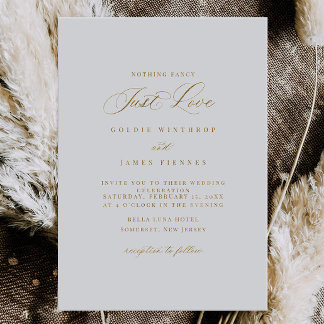 GOLDIE Calligraphy Simple Wedding Invitation