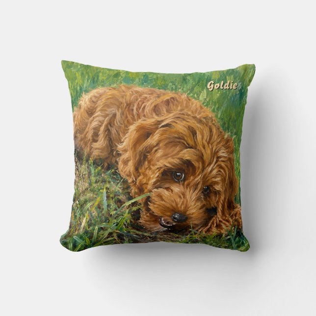 Goldie Doodle Cushion (Front)