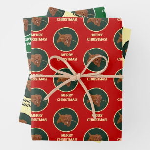 Goldie Golden Doodle Wrapping Paper Sheet