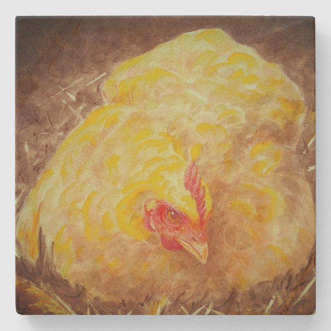 Goldie the Chicken Coaster (Front)