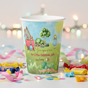 Goldilocks and The Three Bears Birthday Paper Cup