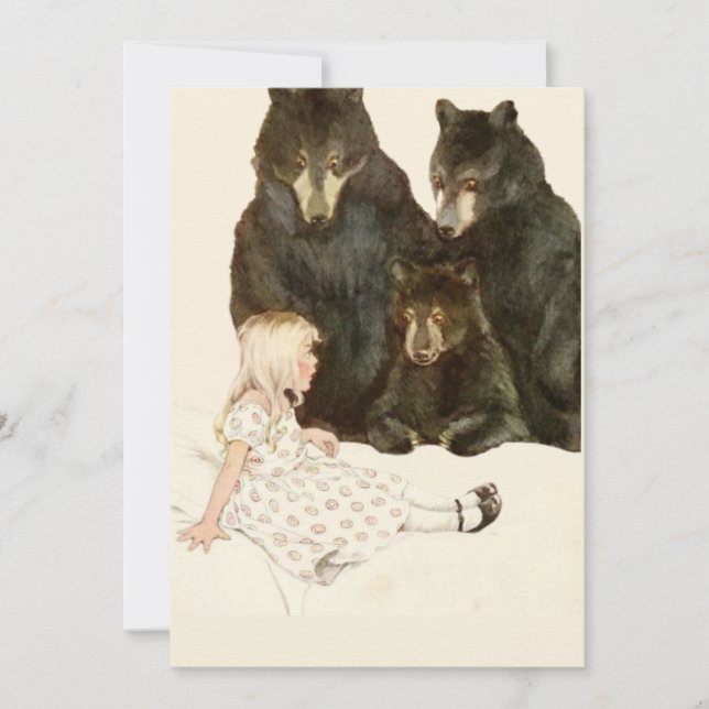 Goldilocks and the Three Bears Card (Front)