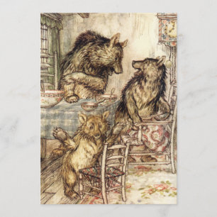 Goldilocks and The Three Bears Invitations