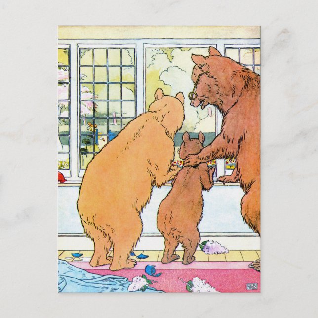 Goldilocks and The Three Bears Postcard (Front)