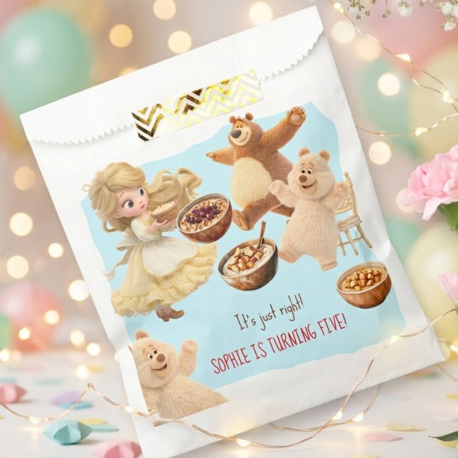 Goldilocks  Birthday  Favour Bag (Creator Uploaded)