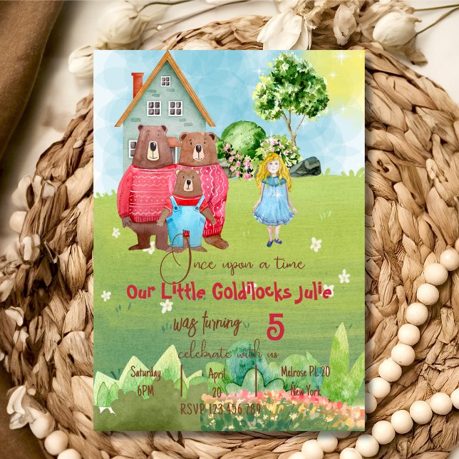 Goldilocks  Birthday Invitation (Creator Uploaded)