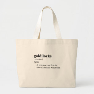GOLDILOCKS LARGE TOTE BAG
