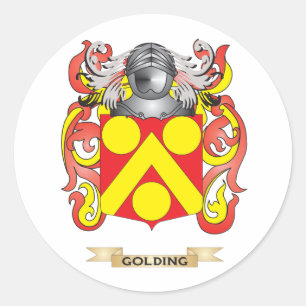Golding Coat of Arms (Family Crest) Classic Round Sticker