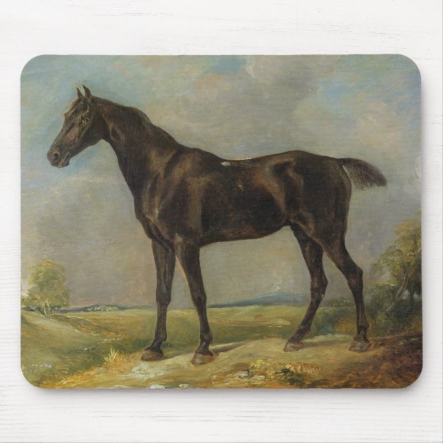 Golding Constable's Black Riding-Horse, c.1805-10 Mouse Pad (Front)