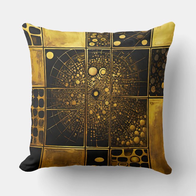 GoldRush 6 Throw Pillow (Front)