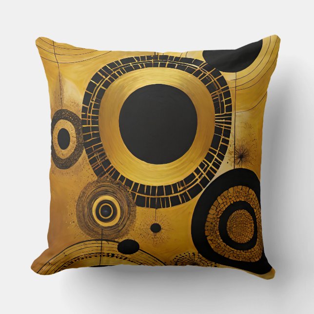 GoldRush 7 Throw Pillow (Front)