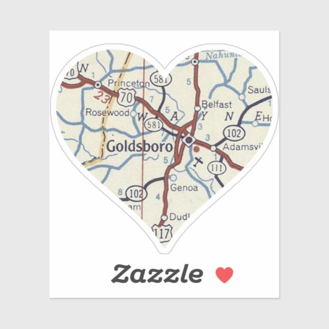 Goldsboro NC 50's Map (Sheet)