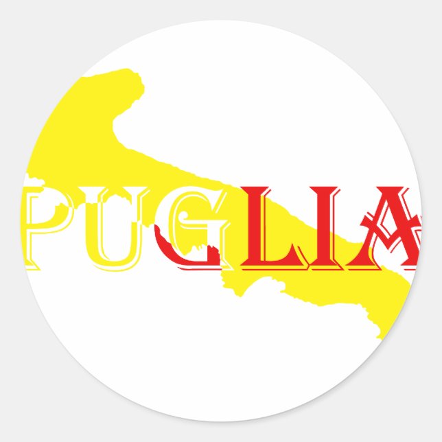 Goldshirt-Puglia-.png Classic Round Sticker (Front)