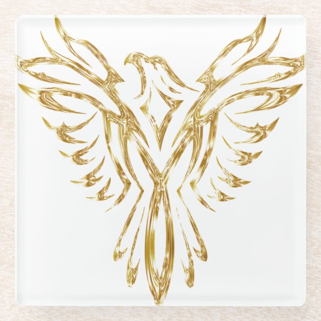 Goldwing Ignite Glass Coaster (Front)