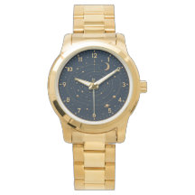GoldWristWatch Celestial Gold Men's Wrist Watch