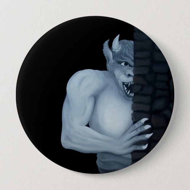 GOLEM - Gargoyle 10 Cm Round Badge (Front)