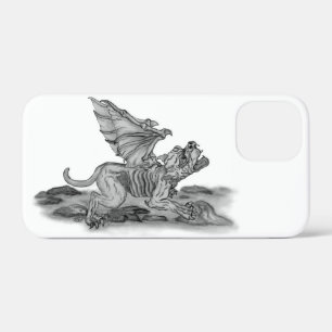 Golem Gargoyle black and white Design iPhone 12 Mini Case