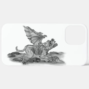 Golem Gargoyle black and white Design iPhone 12 Pro Max Case