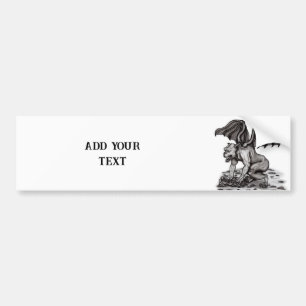 Golem Gargoyle Bumper Sticker