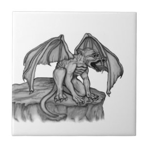 Golem Gargoyle Ceramic Tile