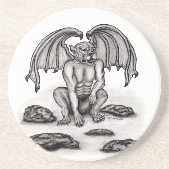 Golem Gargoyle Coaster (Front)