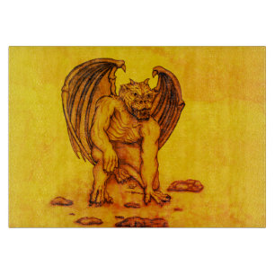 Golem Gargoyle Cutting Board