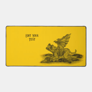 Golem Gargoyle Desk Mat