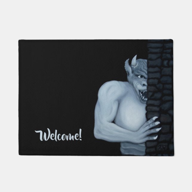 Golem Gargoyle Doormat (Front)