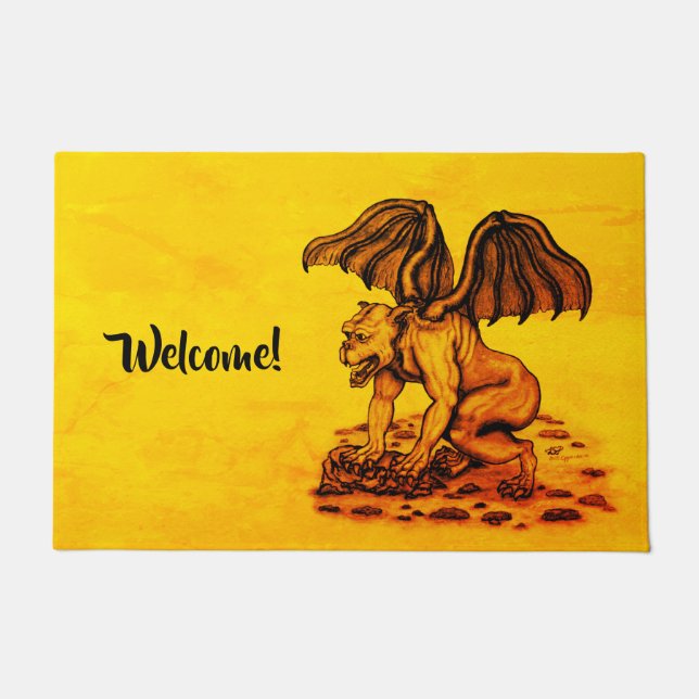Golem Gargoyle Doormat (Front)