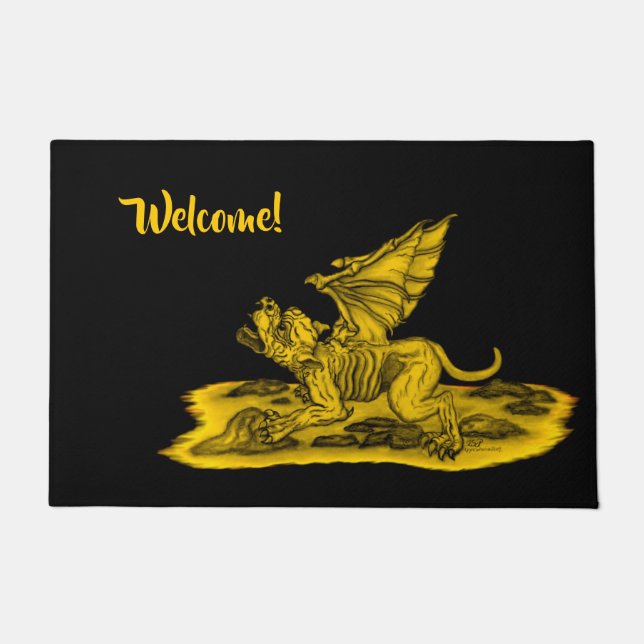 Golem Gargoyle Doormat (Front)