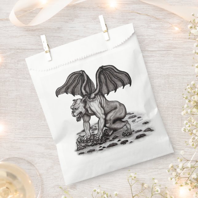 Golem Gargoyle Favour Bag (Clipped)