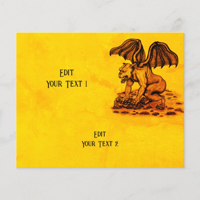 Golem Gargoyle Flyer (Front)