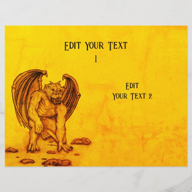 Golem Gargoyle Flyer (Front)