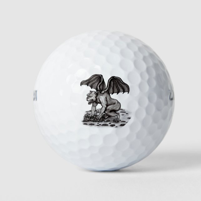 Golem Gargoyle Golf Balls (Front)