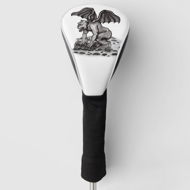 Golem Gargoyle Golf Head Cover (Front)