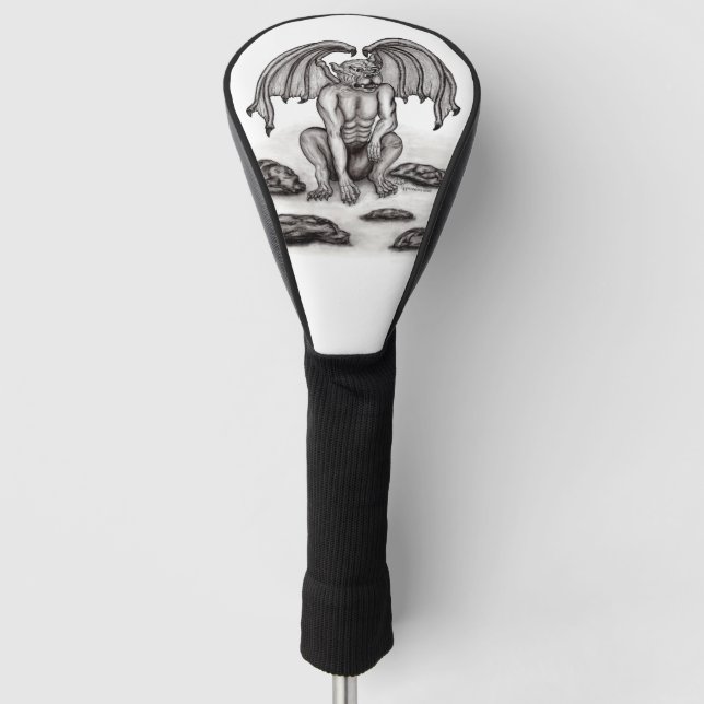 Golem Gargoyle Golf Head Cover (Front)