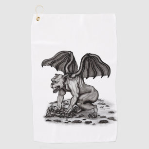 Golem Gargoyle Golf Towel