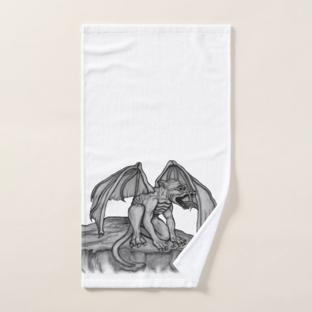 Golem Gargoyle Hand Towel (Hand Towel)