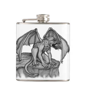 Golem Gargoyle Hip Flask