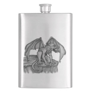 Golem Gargoyle Hip Flask