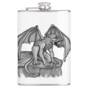 Golem Gargoyle Hip Flask