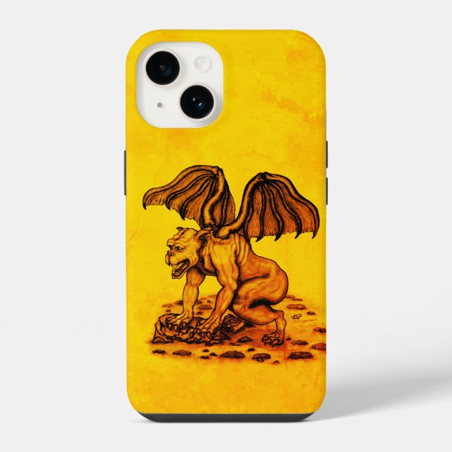 Golem Gargoyle iPhone Case (Back)