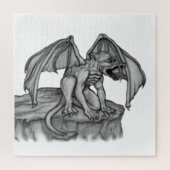 Golem Gargoyle Jigsaw Puzzle (Vertical)