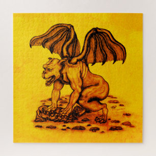Golem Gargoyle Jigsaw Puzzle