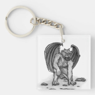 Golem Gargoyle Key Ring