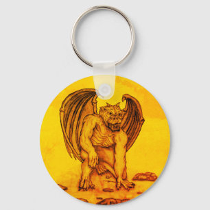 Golem Gargoyle Key Ring