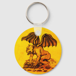 Golem Gargoyle Key Ring