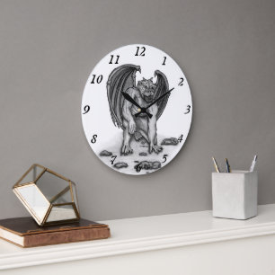 Golem Gargoyle Large Clock