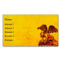 Golem Gargoyle Magnet Business Card