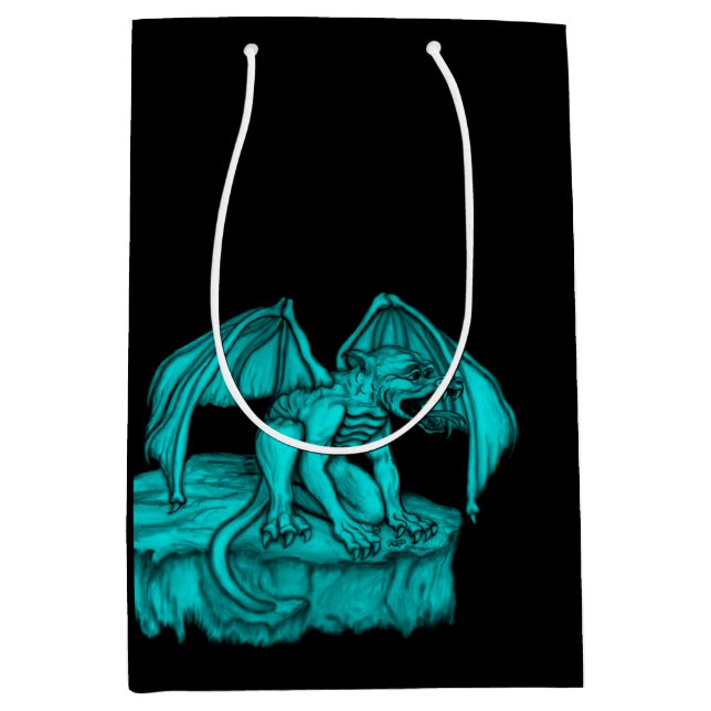 Golem Gargoyle Medium Gift Bag (Front)